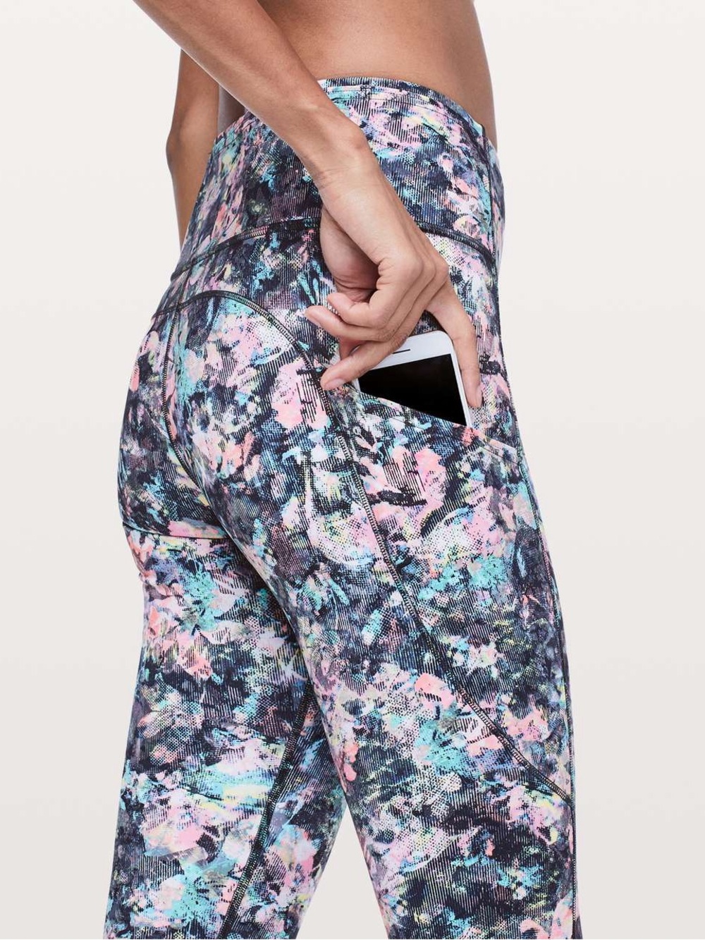 Lululemon Fast & Free Crop II Nulux 19" Leggings Dappled Daze Multi Floral